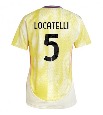 Juventus Manuel Locatelli #5 Bortatröja Kvinnor 2024-25 Kortärmad